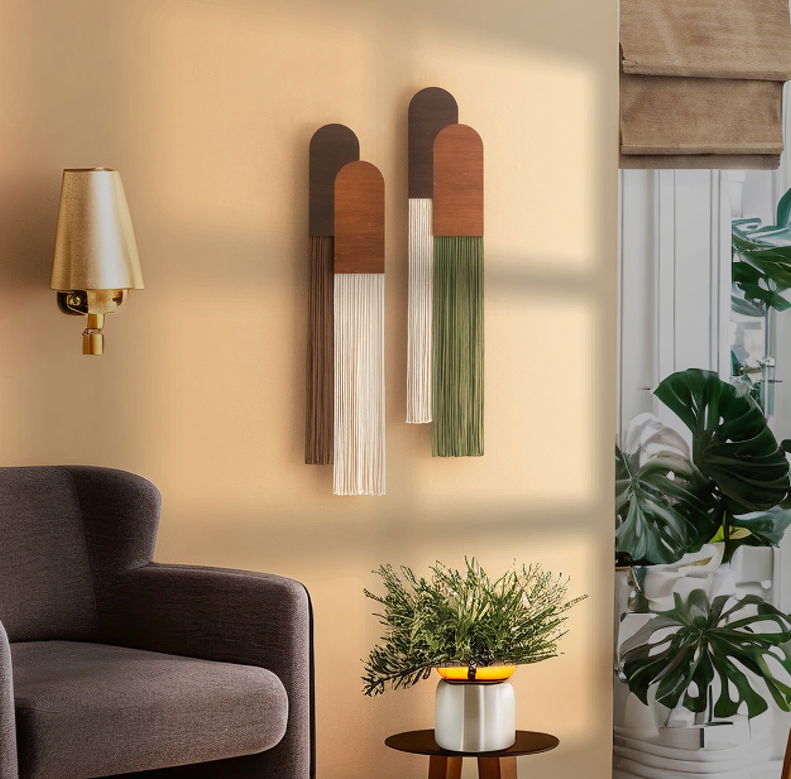 Together Macrame Wall Hanging - Modern Boho Cotton Wall Art U01