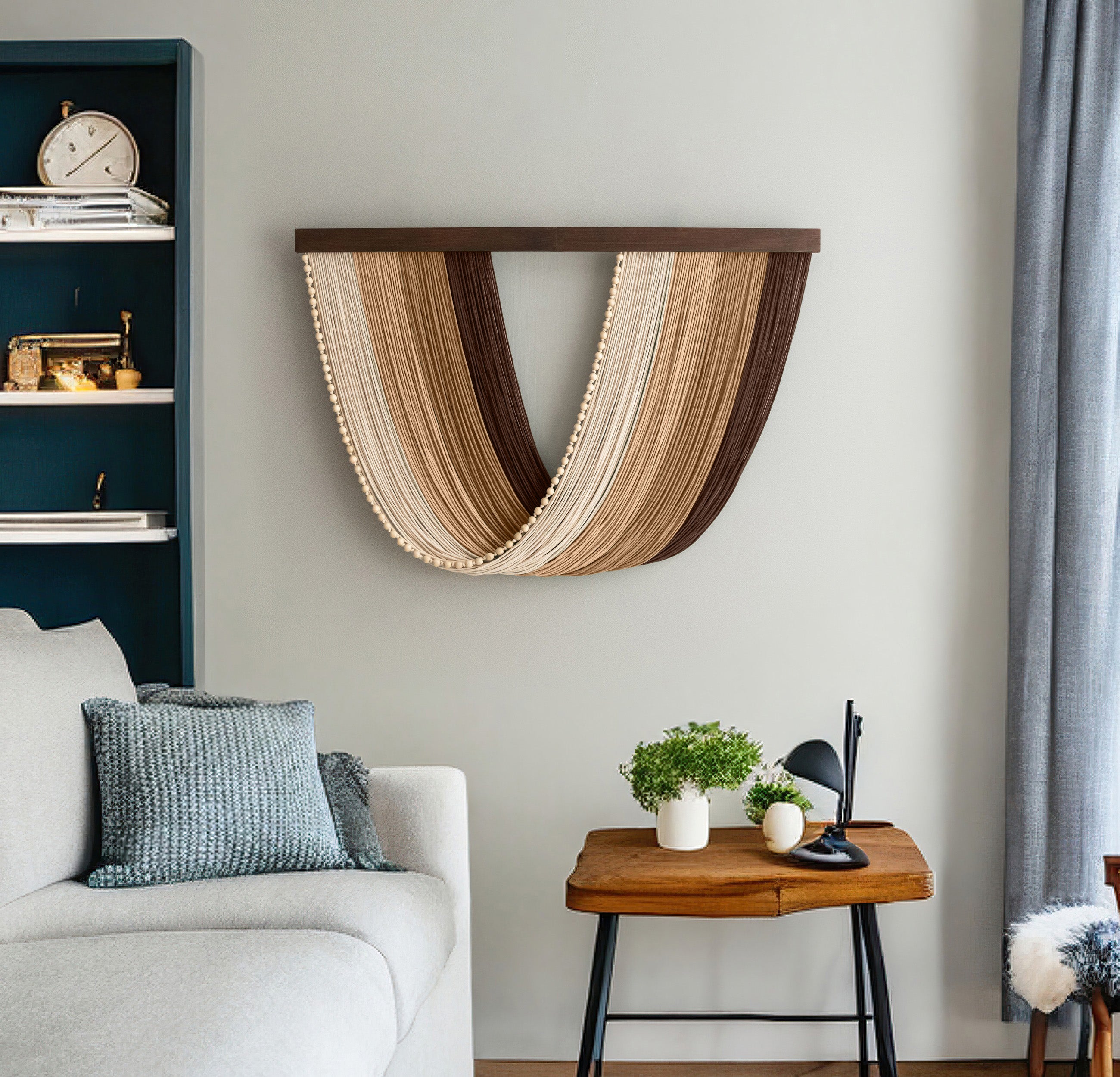 The Embrace - Macrame Wall Hanging Decor - Boho Cotton Art U02