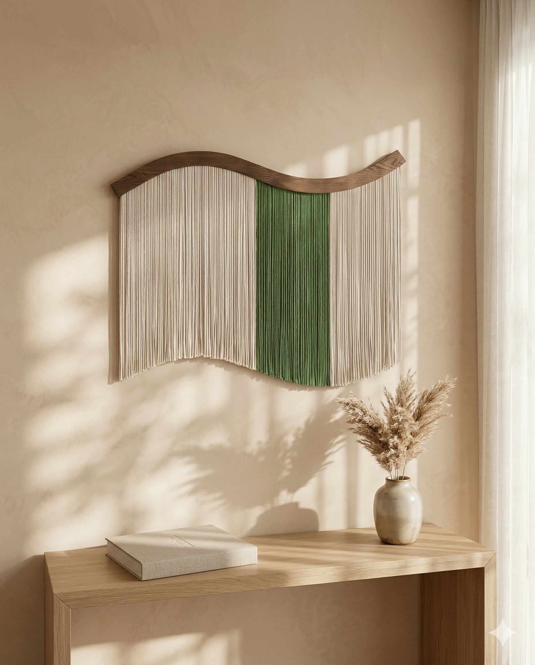 Whispering Fiber Wall Hanging Modern Interior Wall Decor Art U05