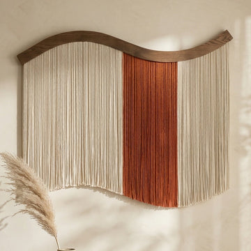 Whispering Fiber Wall Hanging Modern Wall Decor Minimalist Art U05