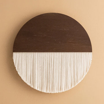 Full Moon Macrame Wall Hanging - Boho Fiber Art Decor V27