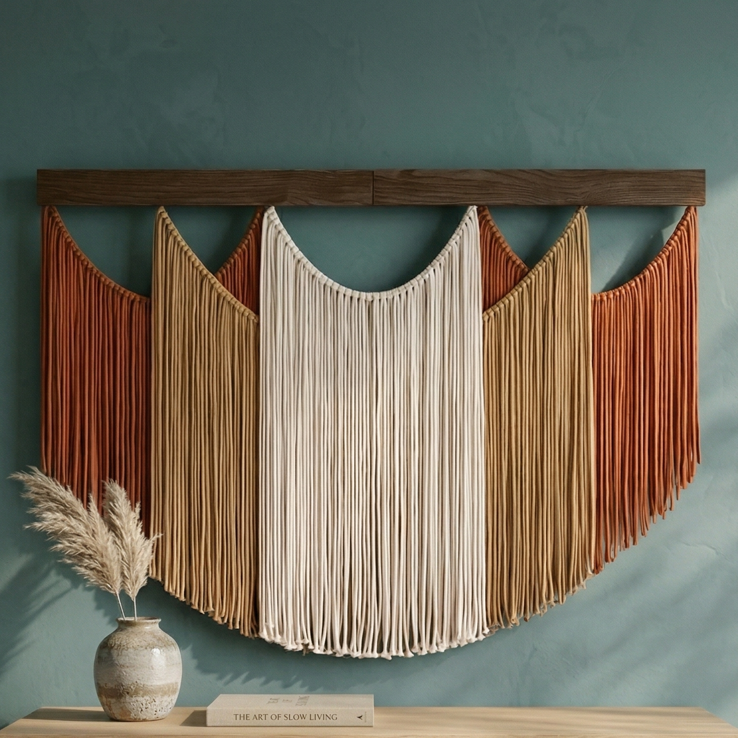 Soft Layers Wall Hanging – Large Macrame Fiber Art for Home Decor V29