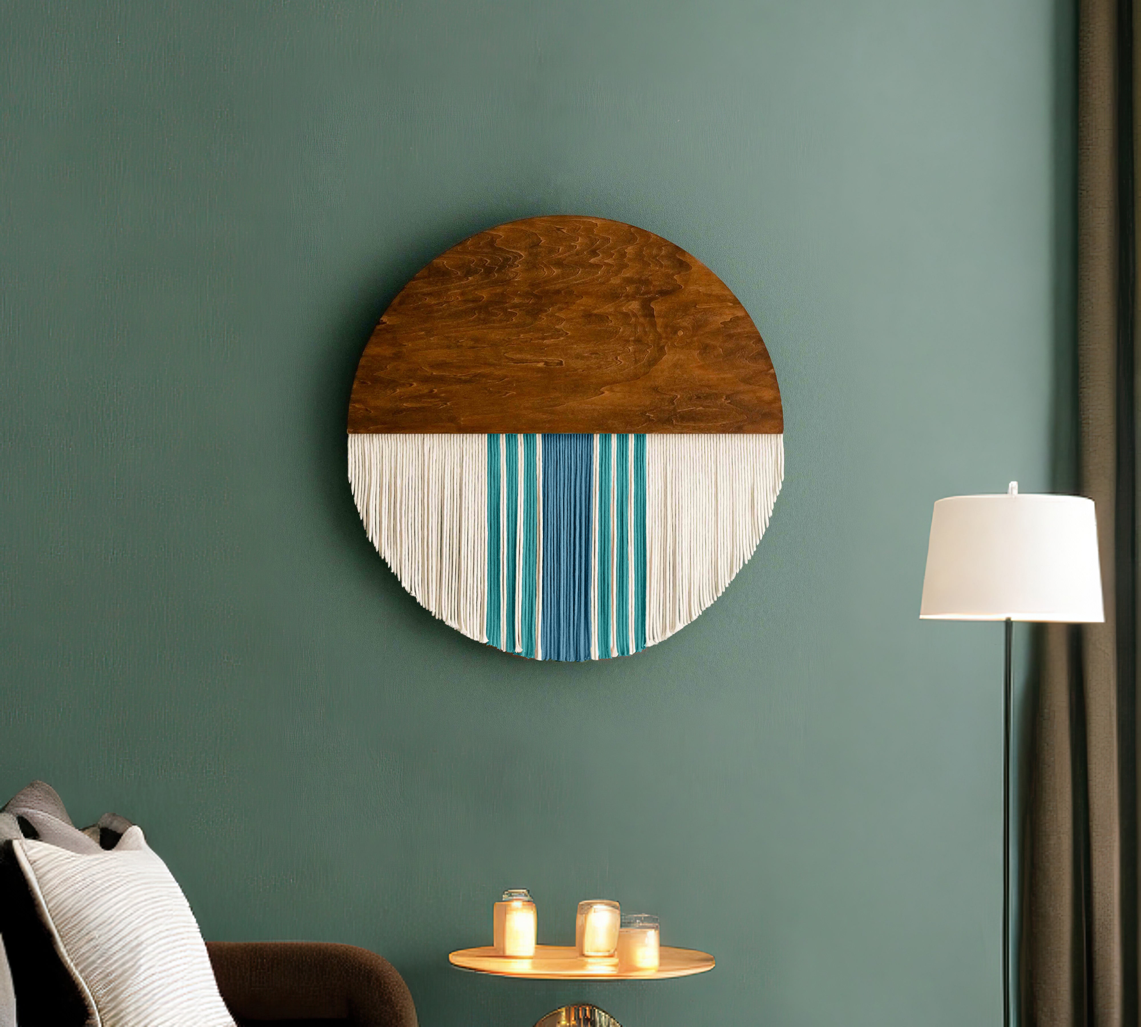 The Wholeness Wall Hanging - Round Boho Wall Art V54