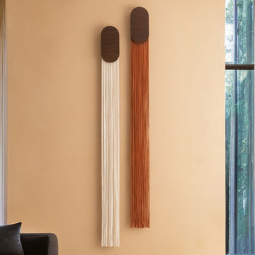 The Raindrop - Macrame Wall Hanging - Long Minimalist Decor V84