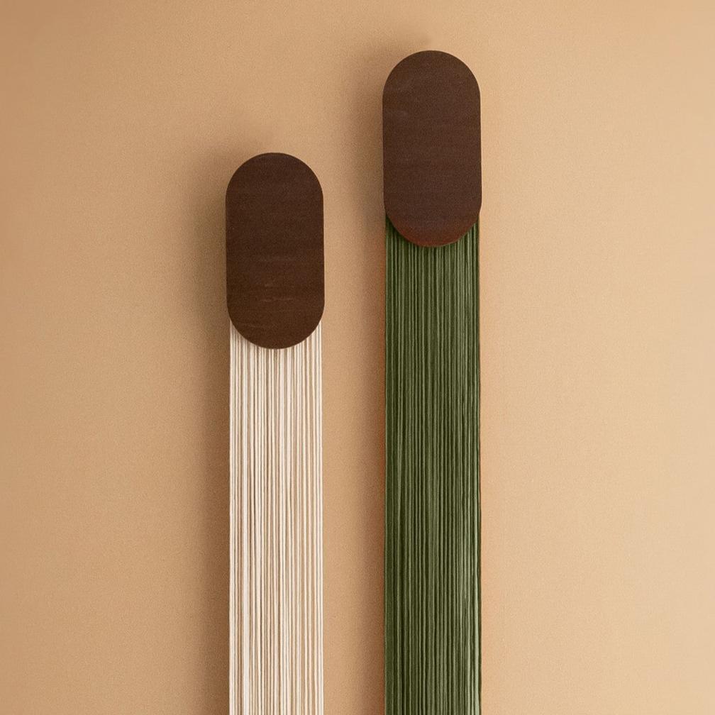Raindrop Macrame Jellyfish Wall Hanging - Long Minimalist Decor V84