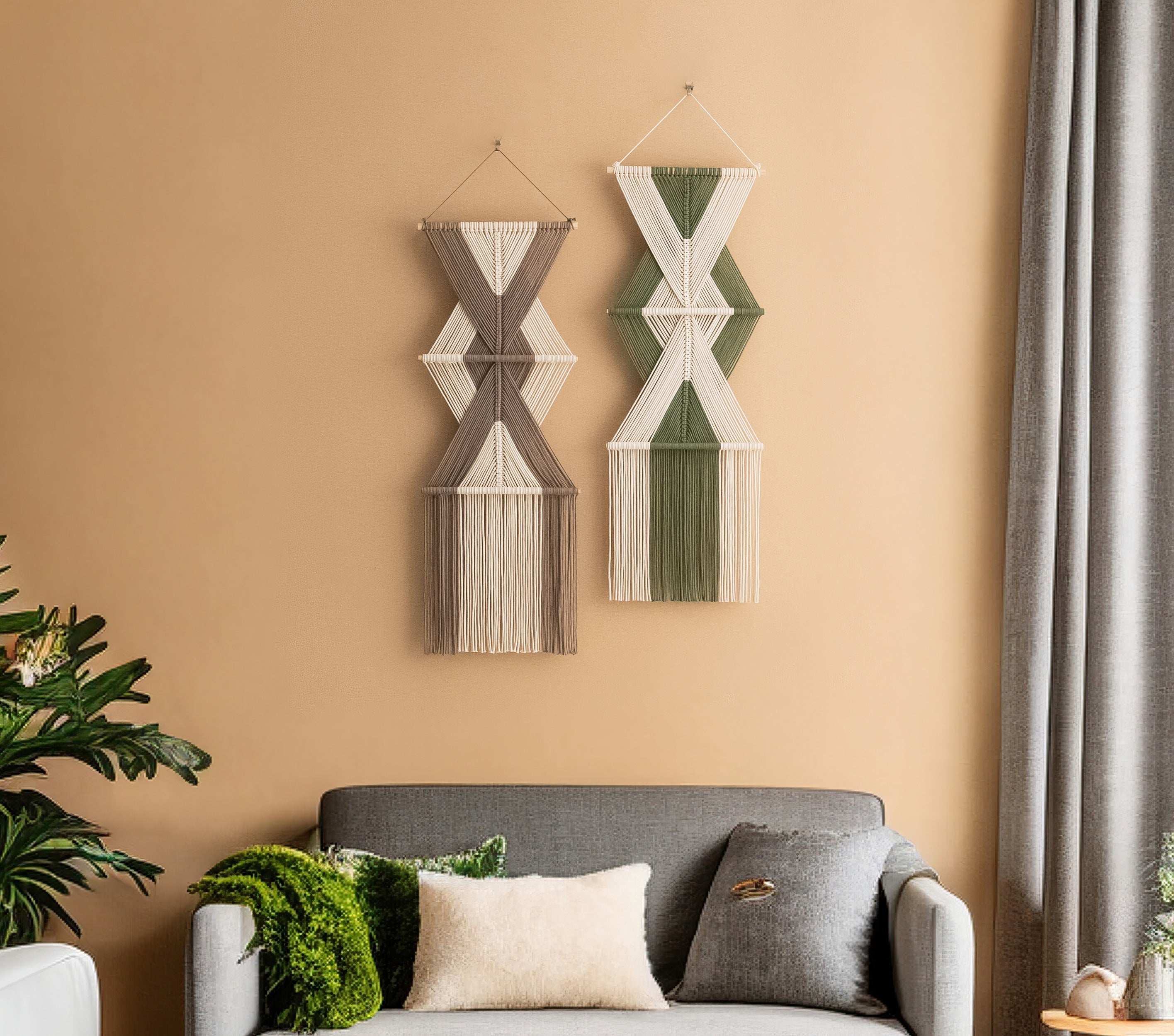 The Arrows - Vertical Boho Macrame Wall Hanging V86