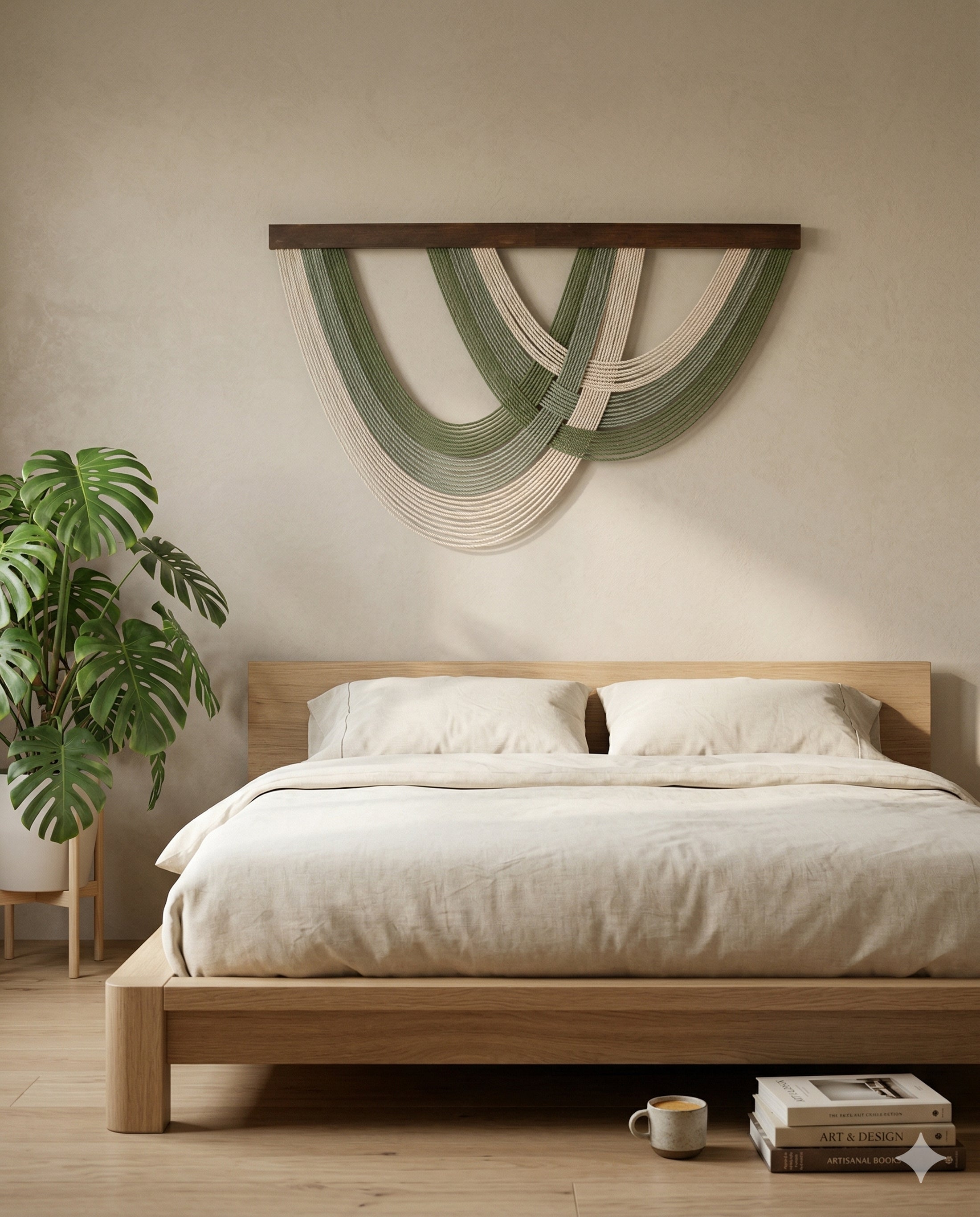 The Ocean Macrame Wall Hanging and Scandinavian Decor V91
