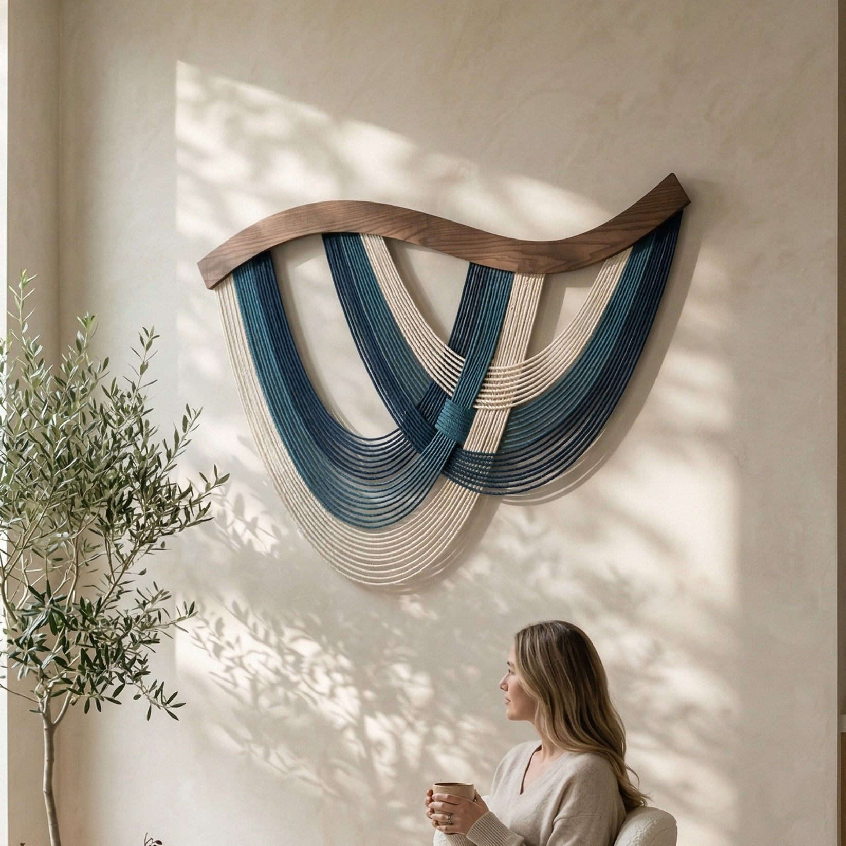 The Flow Wall Hanging and Wabi Sabi Wall Decor V93