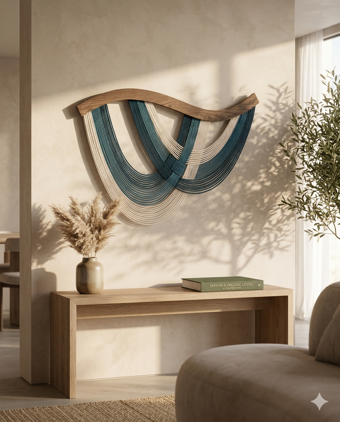 The Flow Wall Hanging Fiber Art for Living Room and Large Wall Decor V93