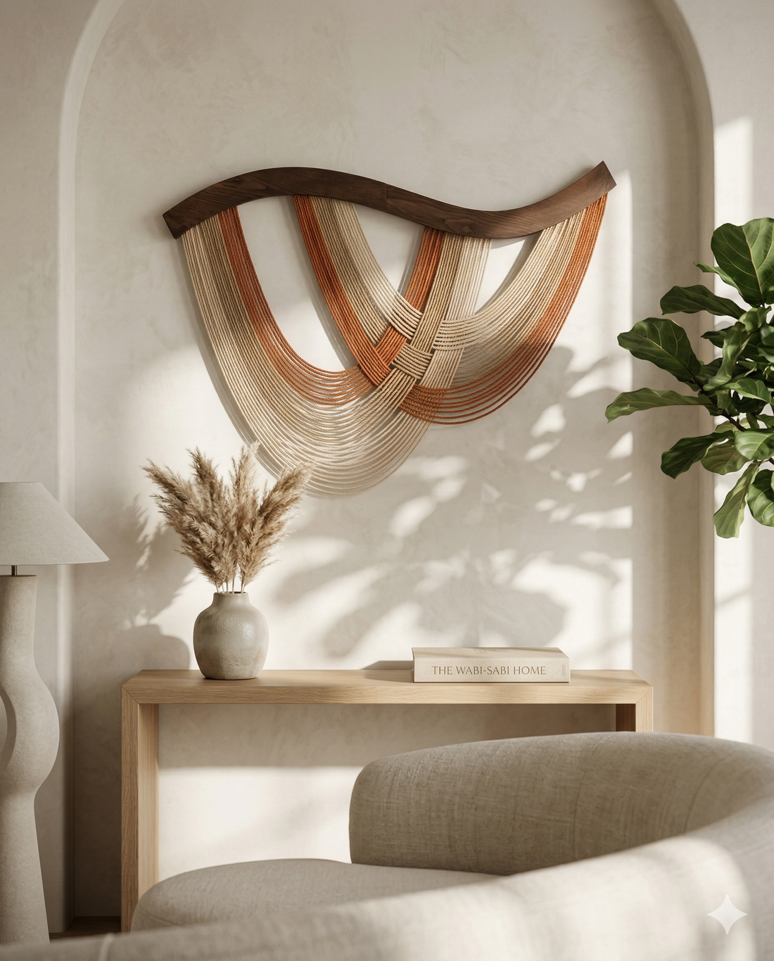 The Flow Wall Hanging Fiber Decor for Boho Homes and Vertical Wall Art Lovers V93