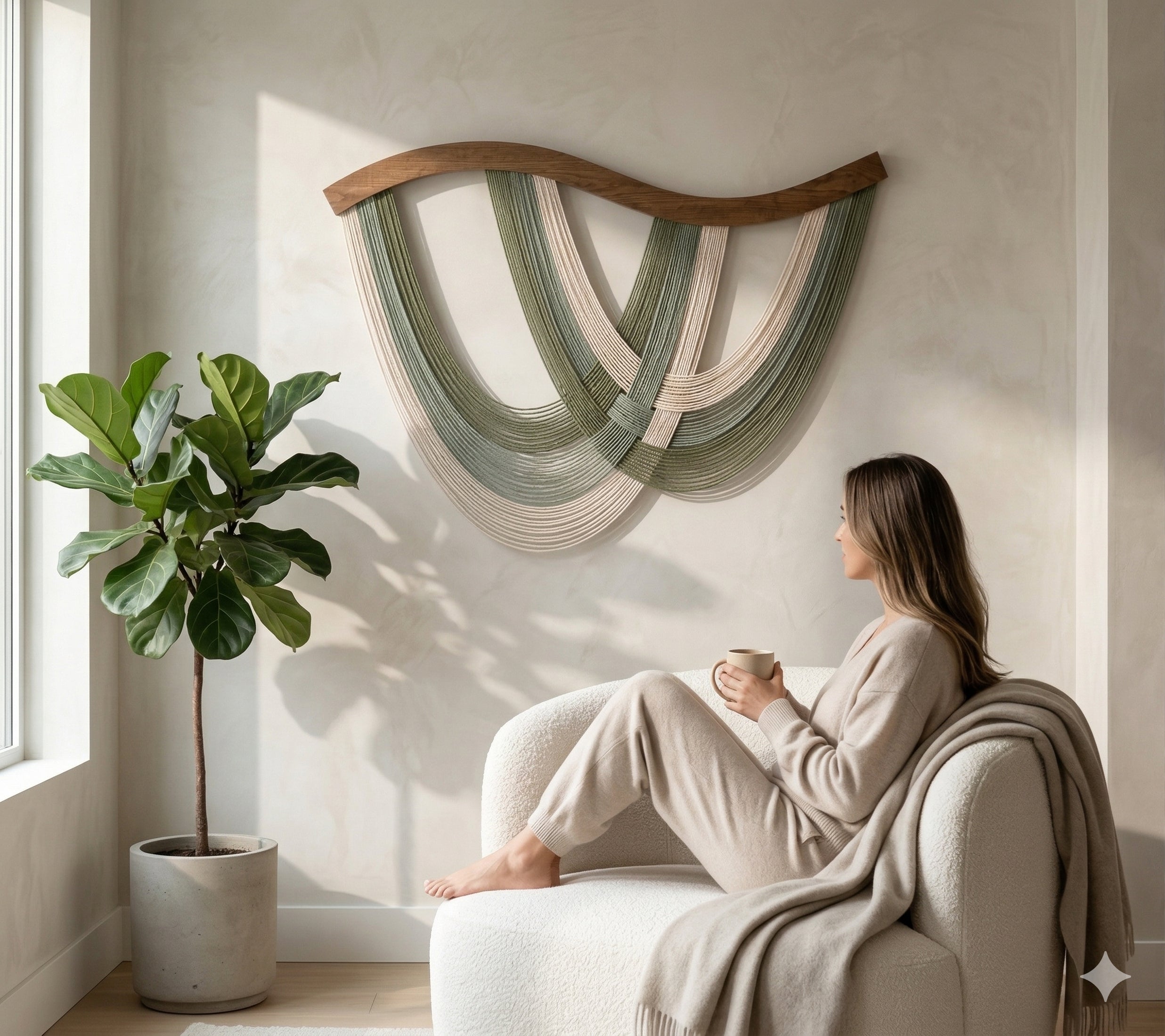 The Flow Wall Hanging and Scandinavian Wall Decor V93
