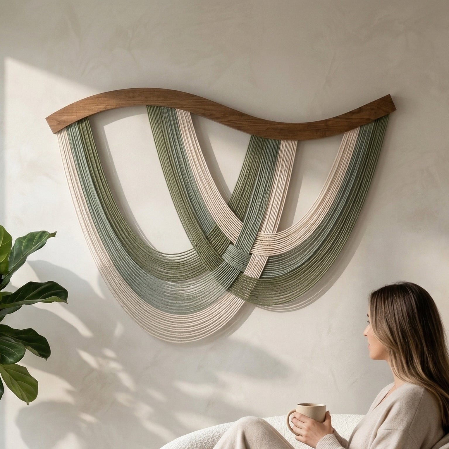 The Flow Wall Hanging for Modern Boho Interiors V93
