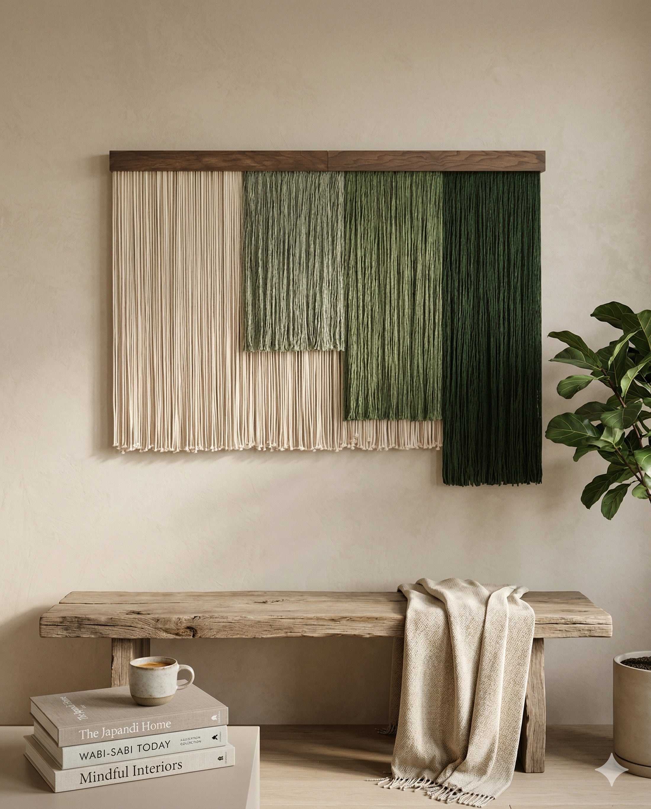 Shades of Zen Wall Hanging Macrame and Woven Wall Art V97