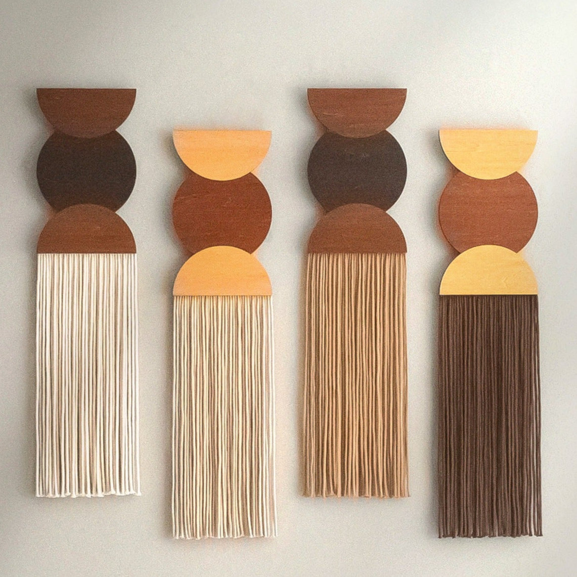 Macrame Fiber Wall Hanging For Minimalist Boho Home Decoration