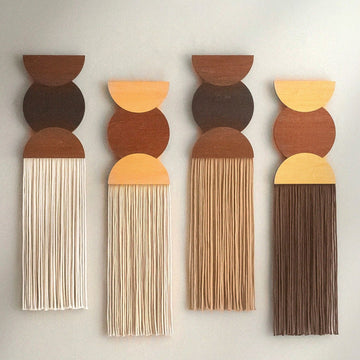 Moon Rituals Wall Hanging - Cotton Geometric Macrame Decor V98