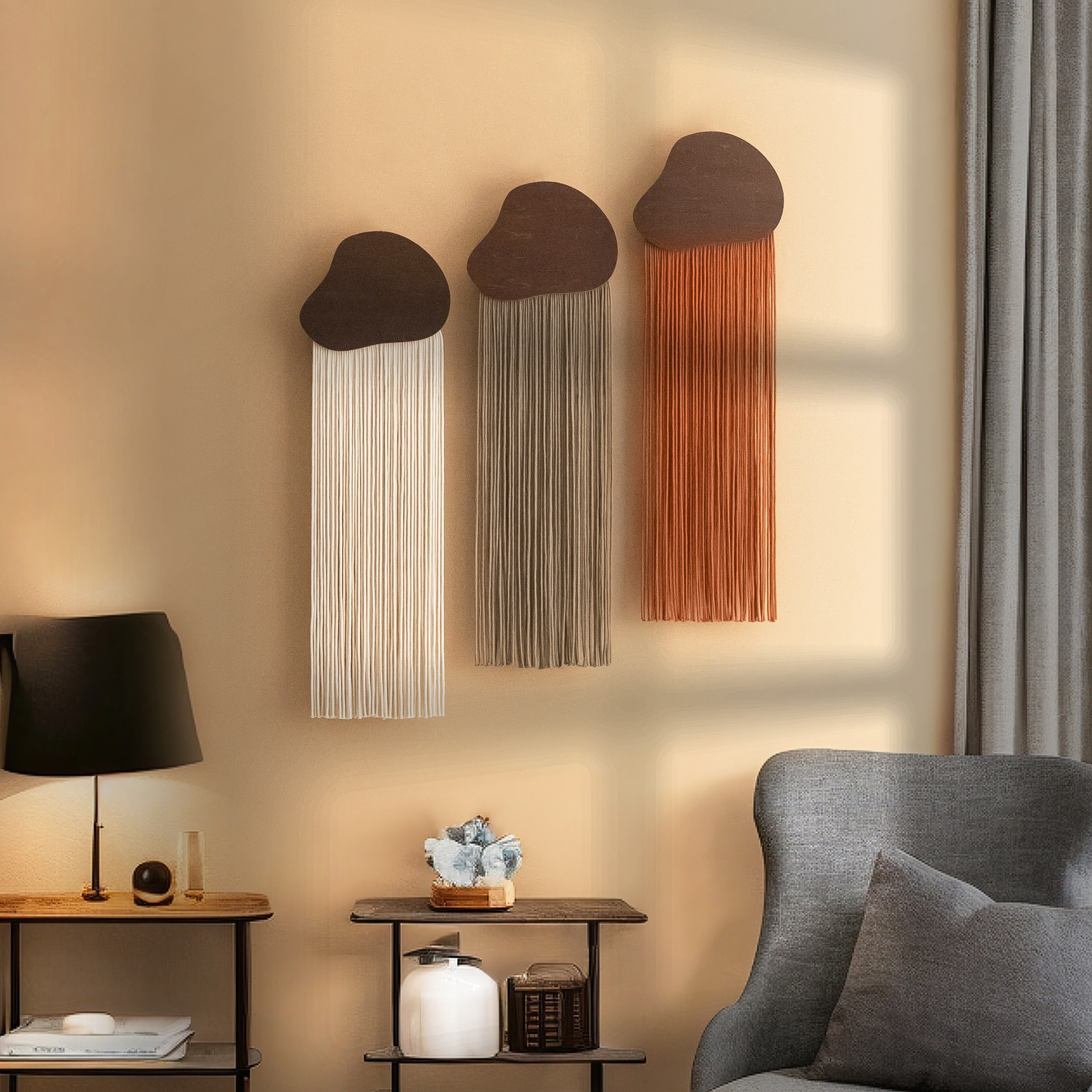 Cloudfall Wall Hanging Cotton Cord for Boho Wall Decor V99
