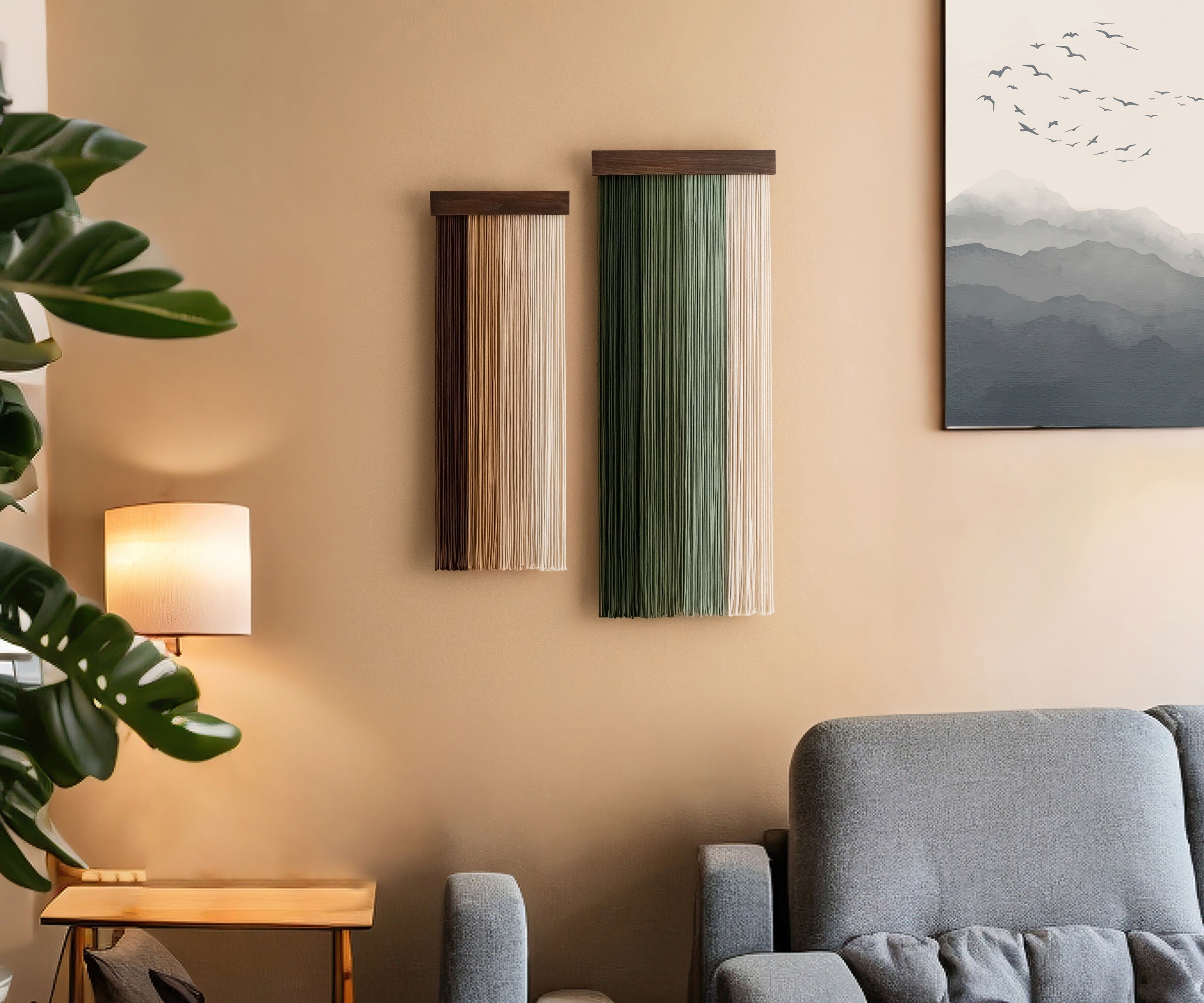 The Fade Macrame Wall Hanging - Vertical Gradient Decor W76