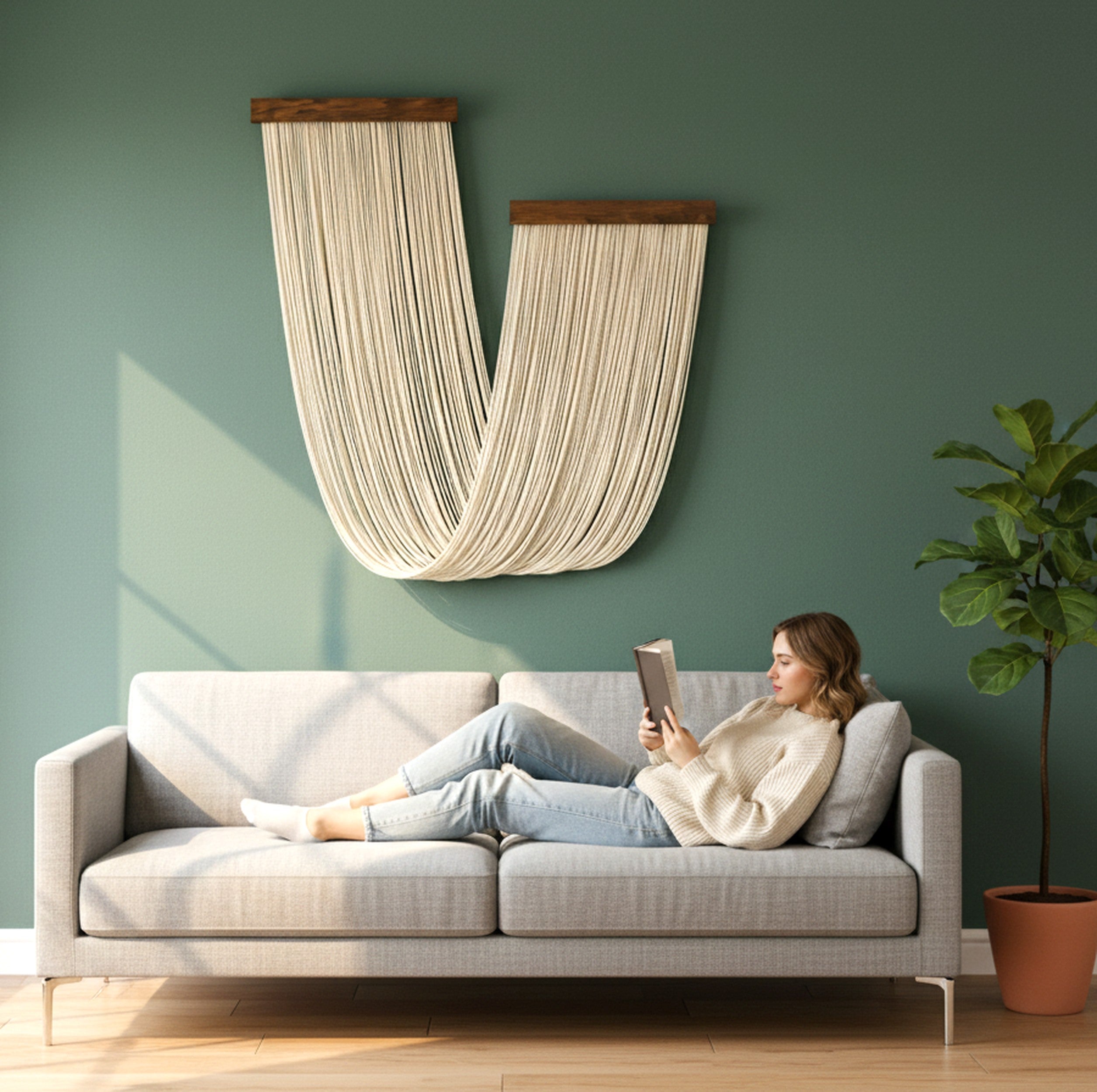 The Soft Obsession Wall Hanging - Cotton Wall Art W85