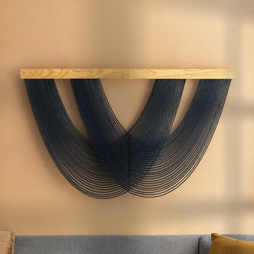 The Harmony Macrame Jellyfish Wall Hanging - Cotton Boho Decor W99
