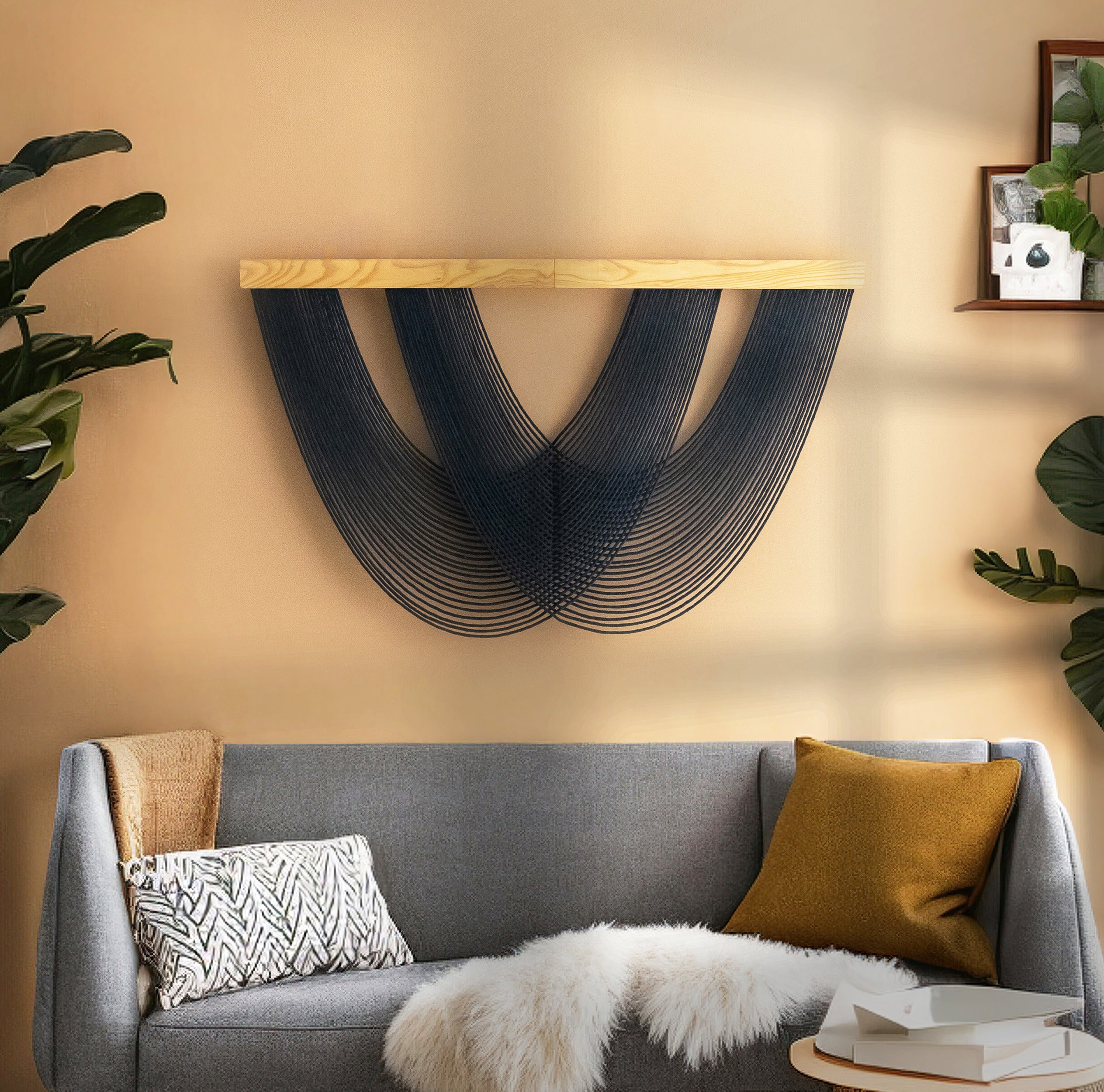 The Harmony Macrame Wall Hanging – Boho Fiber Art for Modern Homes W99