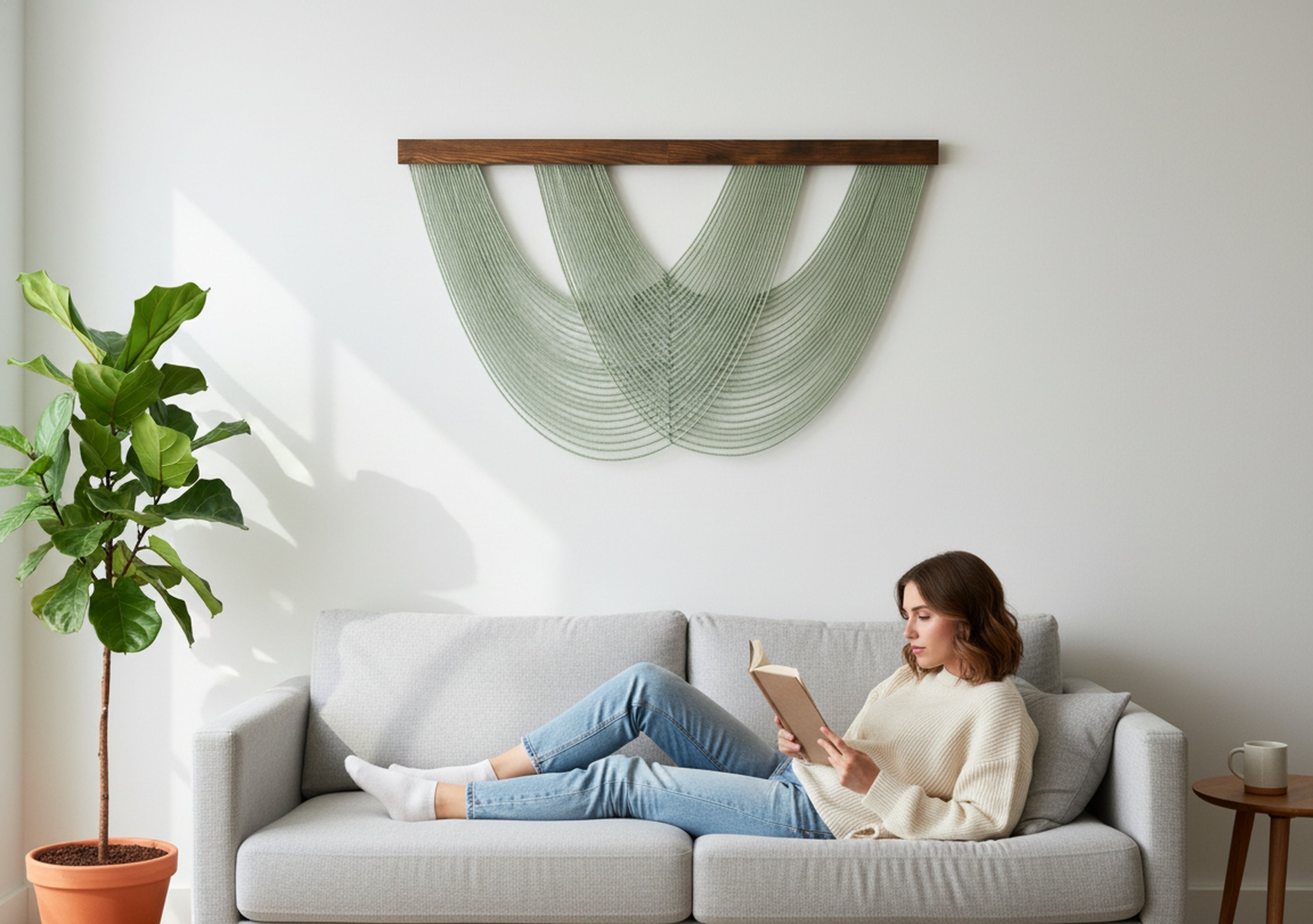 The Harmony Macrame Wall Hanging – Boho Fiber Art for Modern Homes W99