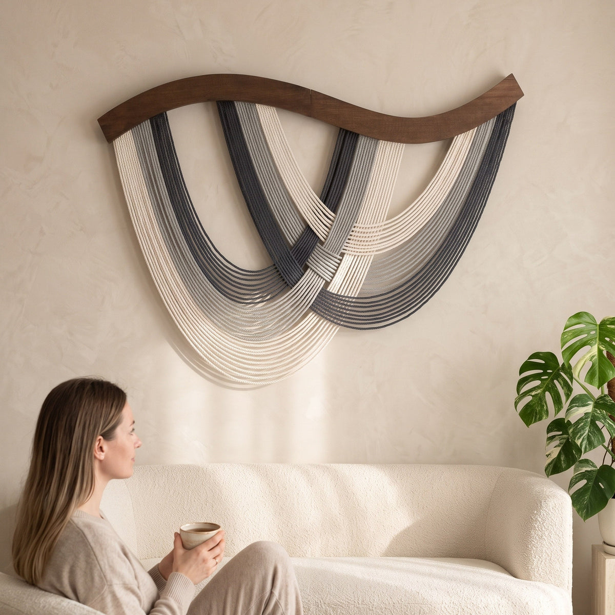 The Flow Wall Hanging for Organic Modern Decor V93