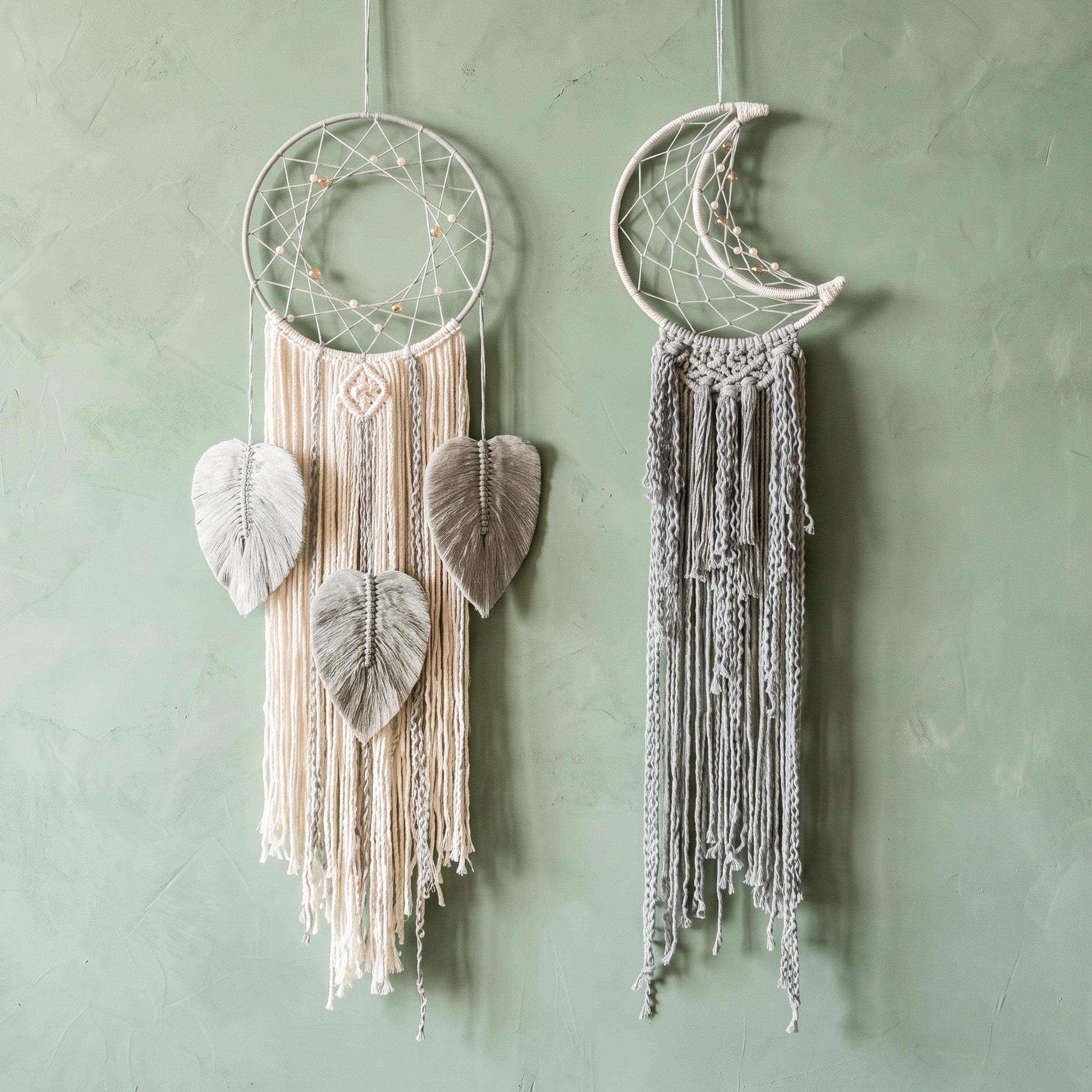Macrame Dreamcatcher Wall Hanging Boho Wall Decor for Nursery W29
