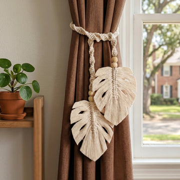 Macrame Curtain Tieback Handmade Window Curtain Holder C07