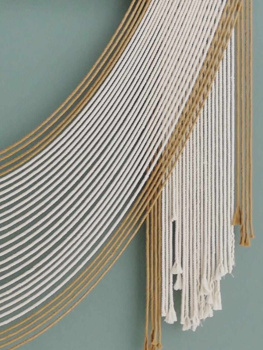 Silent Melt Macrame Jellyfish Wall Hanging - Cotton Wall Art V59