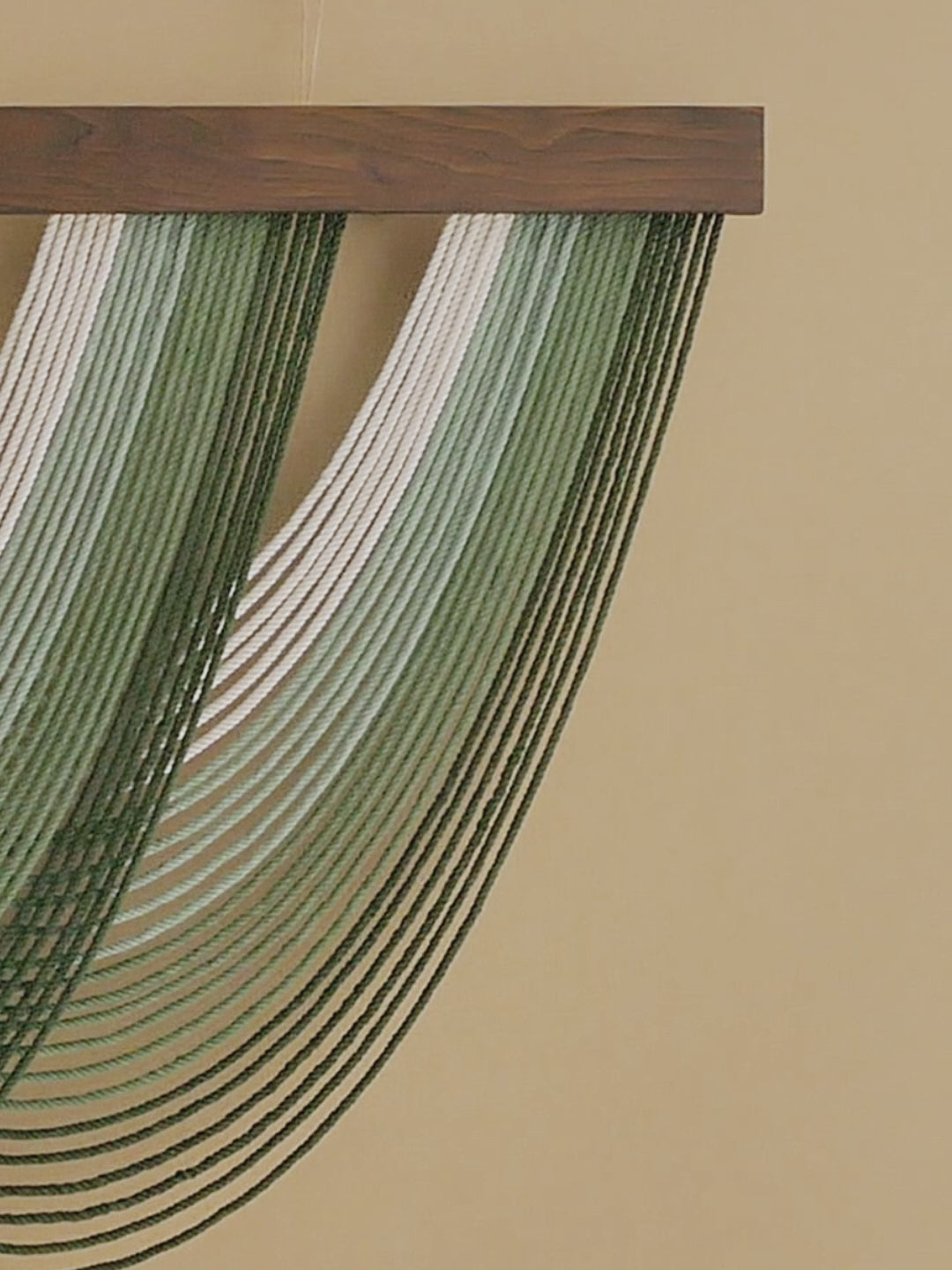 The Matrix Macrame Jellyfish Wall Hanging - Green Layered Decor V16