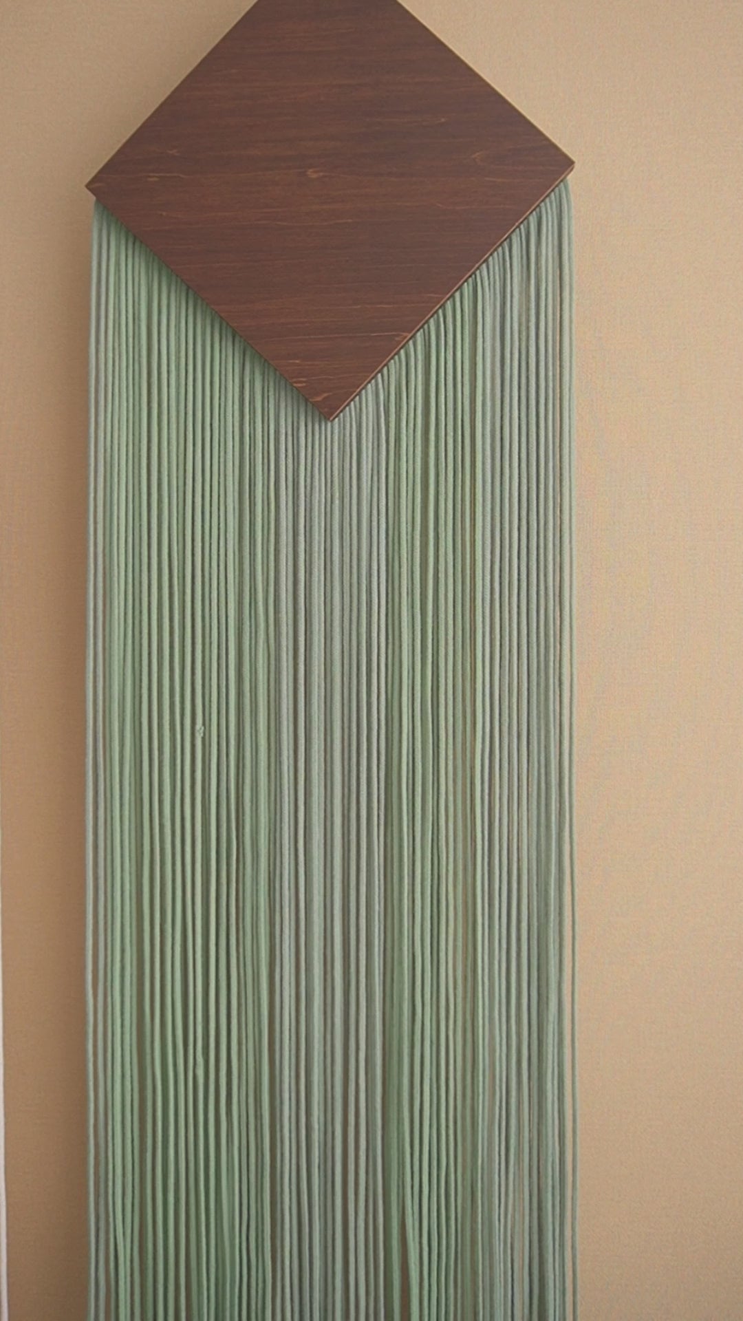 Diamond Drop - Geometric Minimalist Macrame Wall Hanging V87