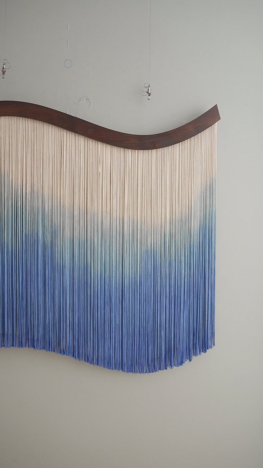 Deep Sea Macrame Wall Hanging – Large Boho Fiber Art U33