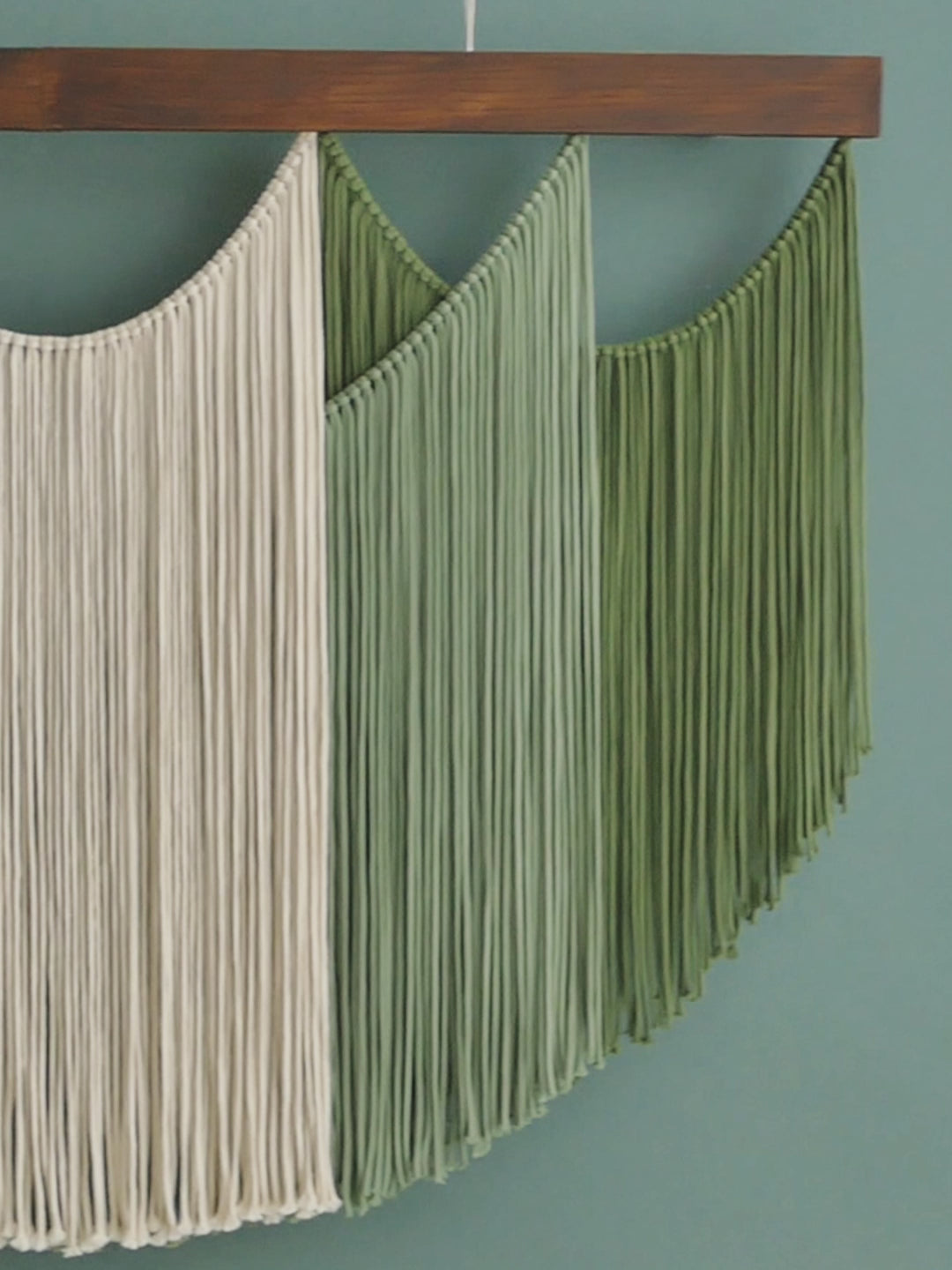 Soft Layers Wall Hanging – Boho Draped Macrame Fiber Art Decor V29