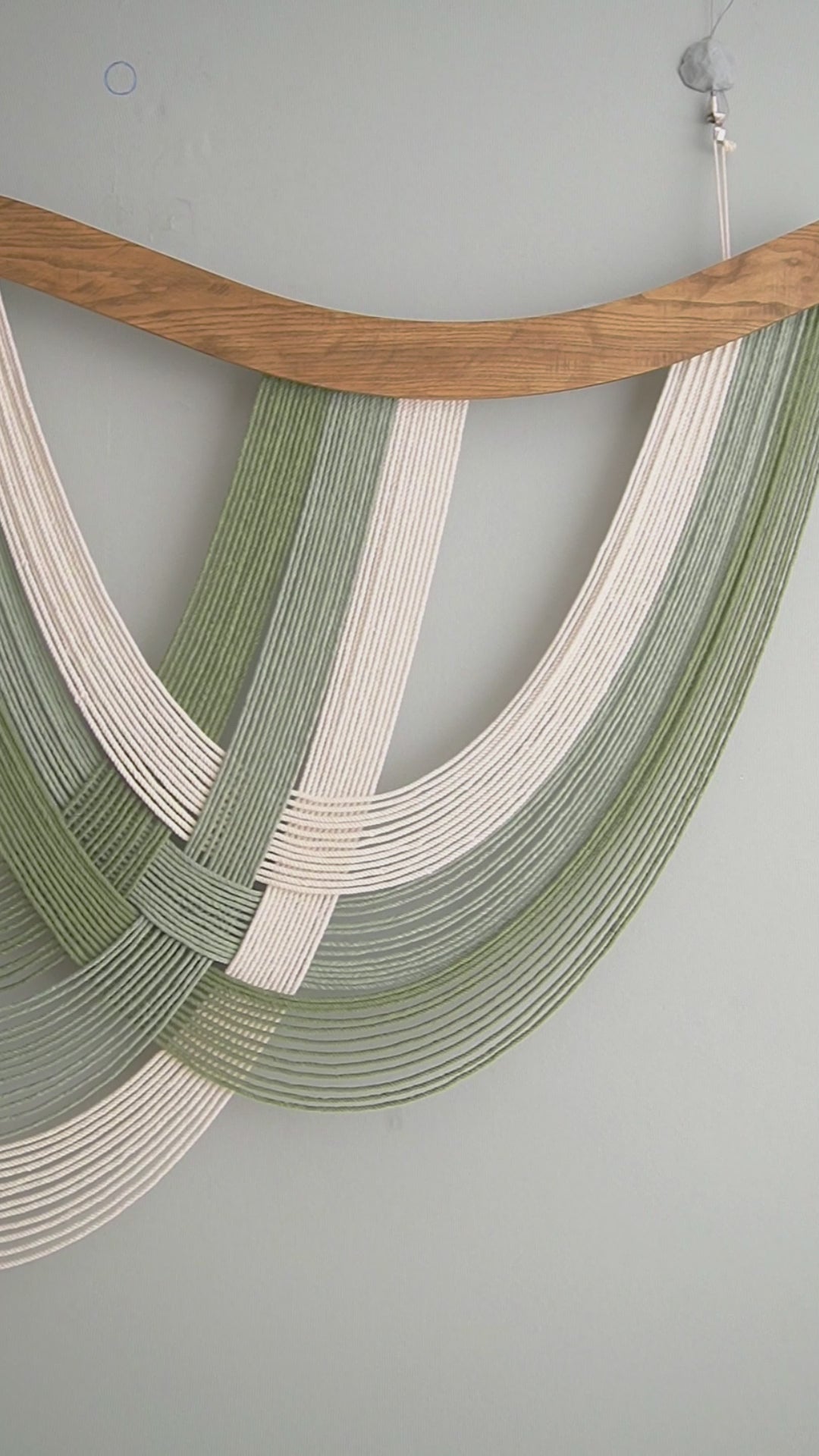 The Flow Wall Hanging – Cotton Macrame Wave Art for Boho Decor V93