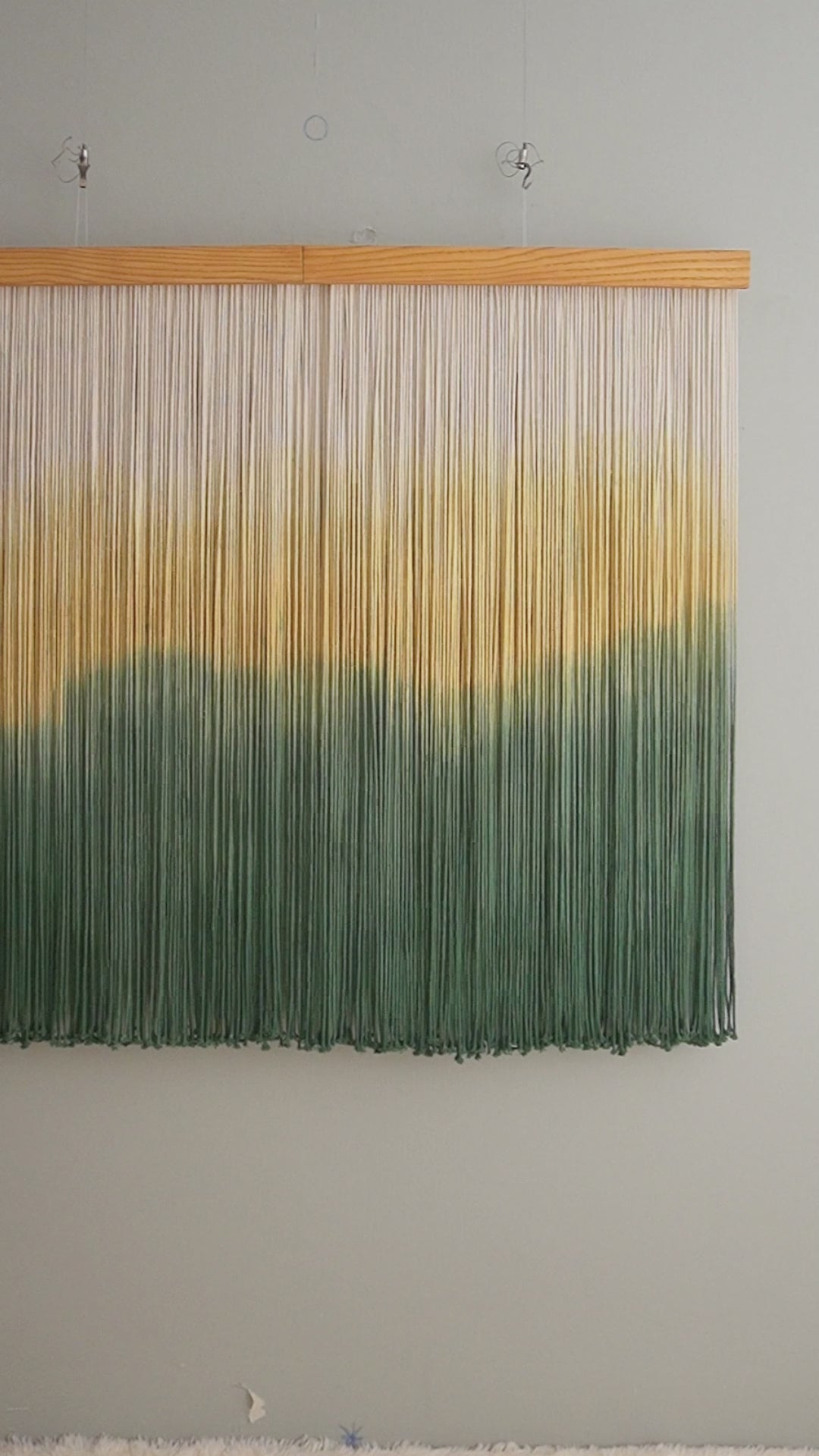 Forest Sunset macrame wall hanging for rustic wall decor and macrame wall art U23