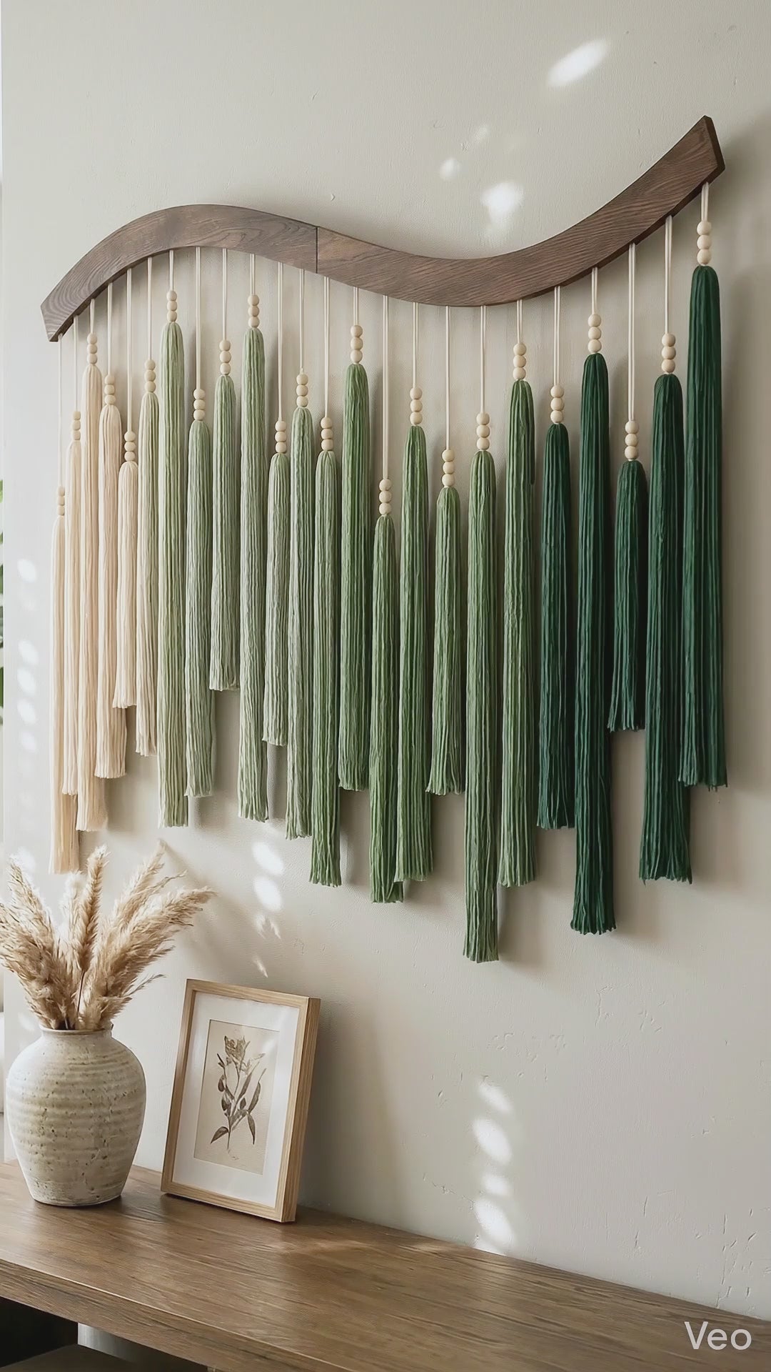 Arcadia Wall Art Macrame Wood Boho Wall Decor for Home U44