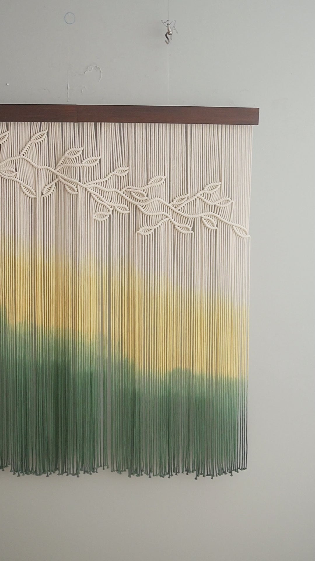 Spring Macrame Wall Hanging – Large Wall Hanging Decor and Fiber Wall Art U30