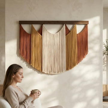 Soft Layers Wall Hanging Living Room Wall Art for Textile Decor V29