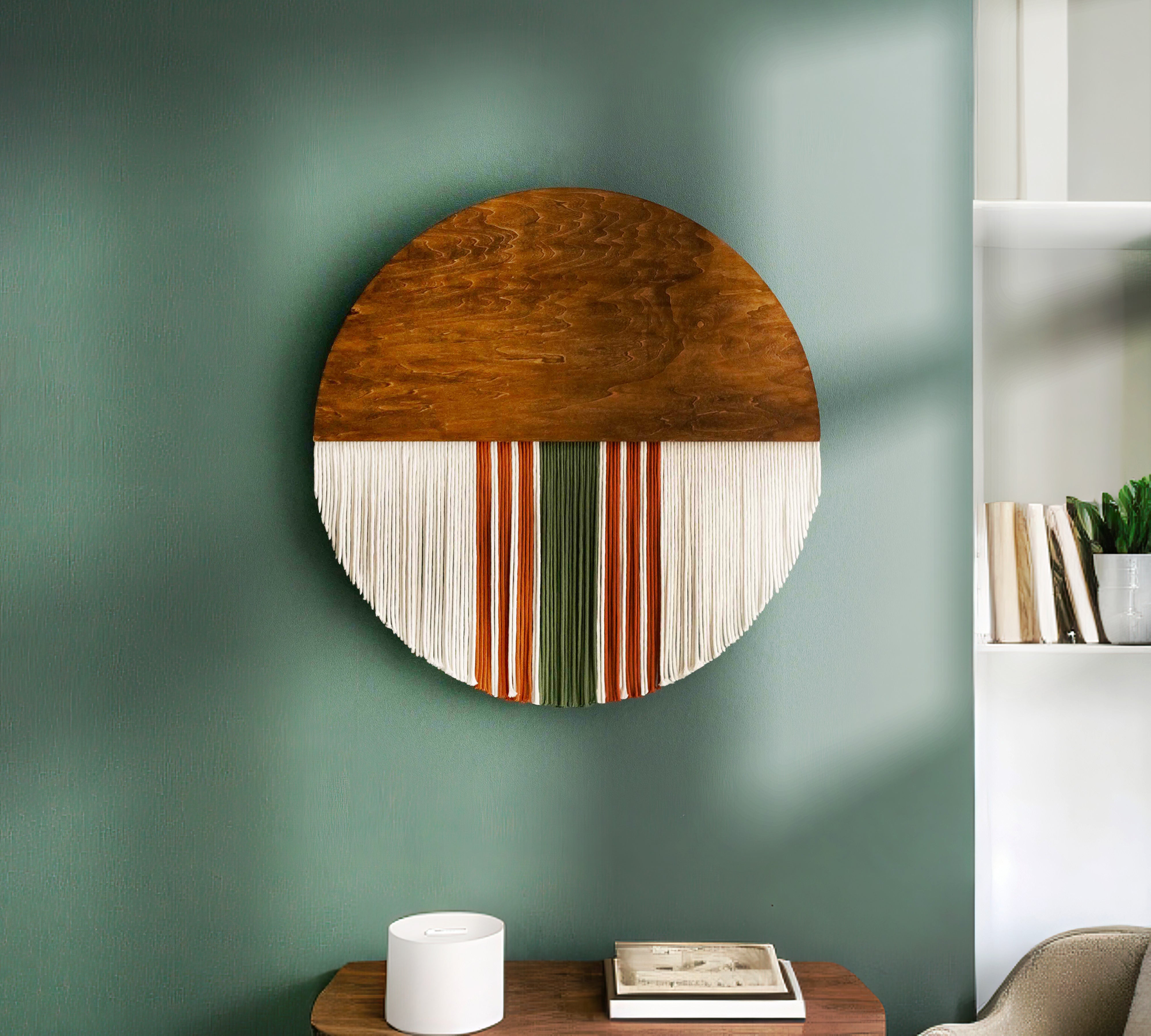 The Wholeness Wall Hanging - Round Boho Wall Art V54