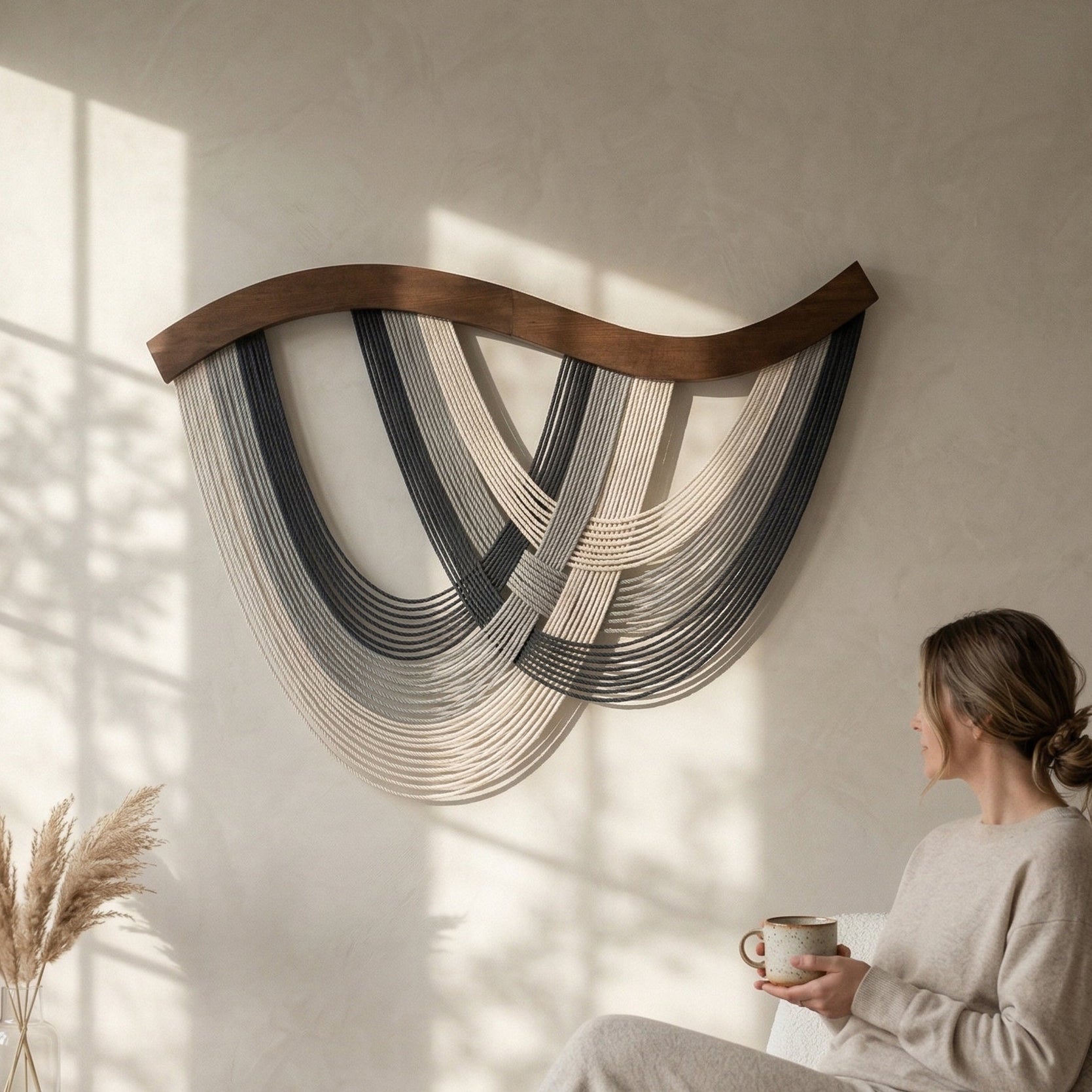 The Flow Wall Hanging for Organic Modern Decor V93