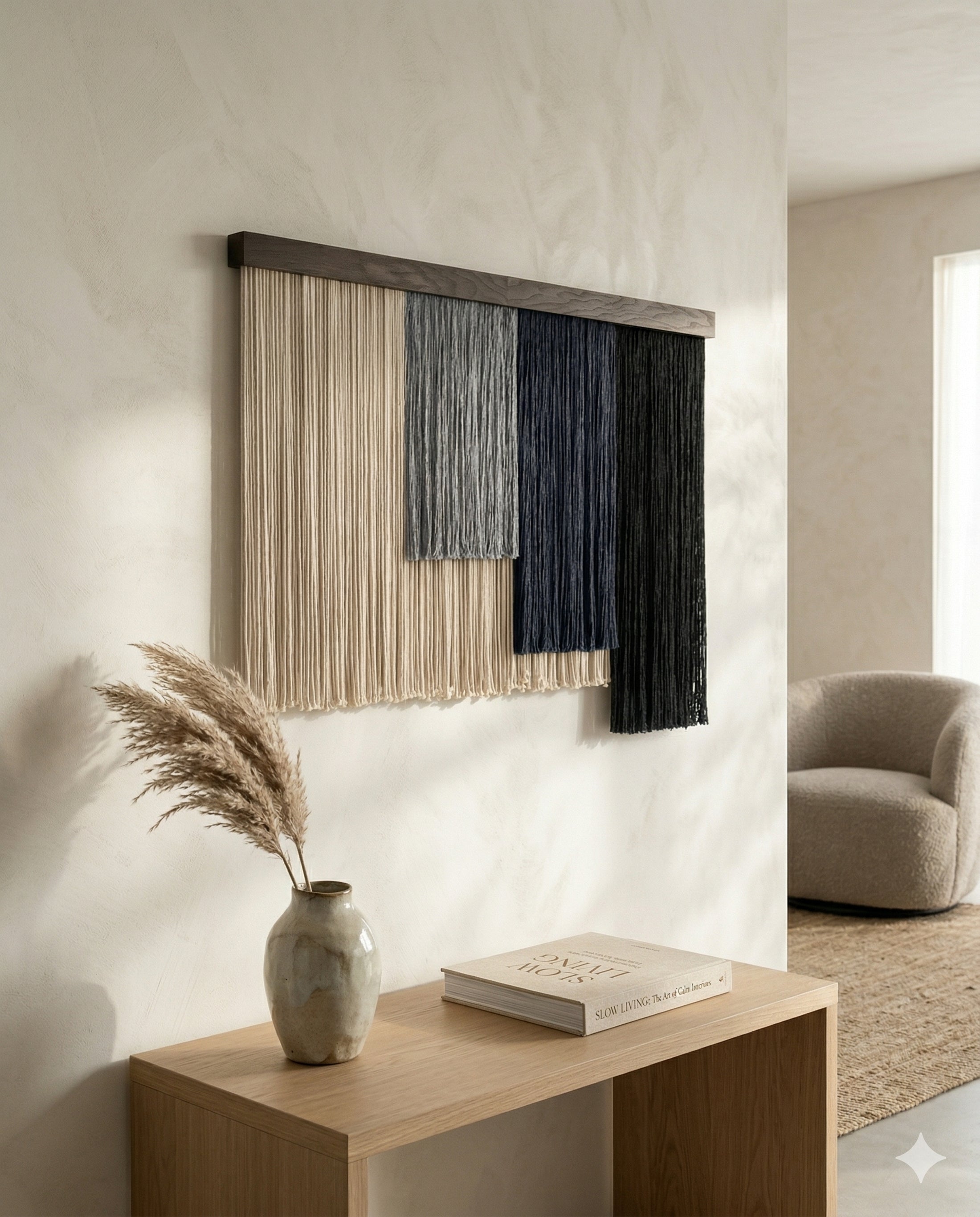Shades of Zen Wall Hanging Macrame for Modern Wall Decor V97