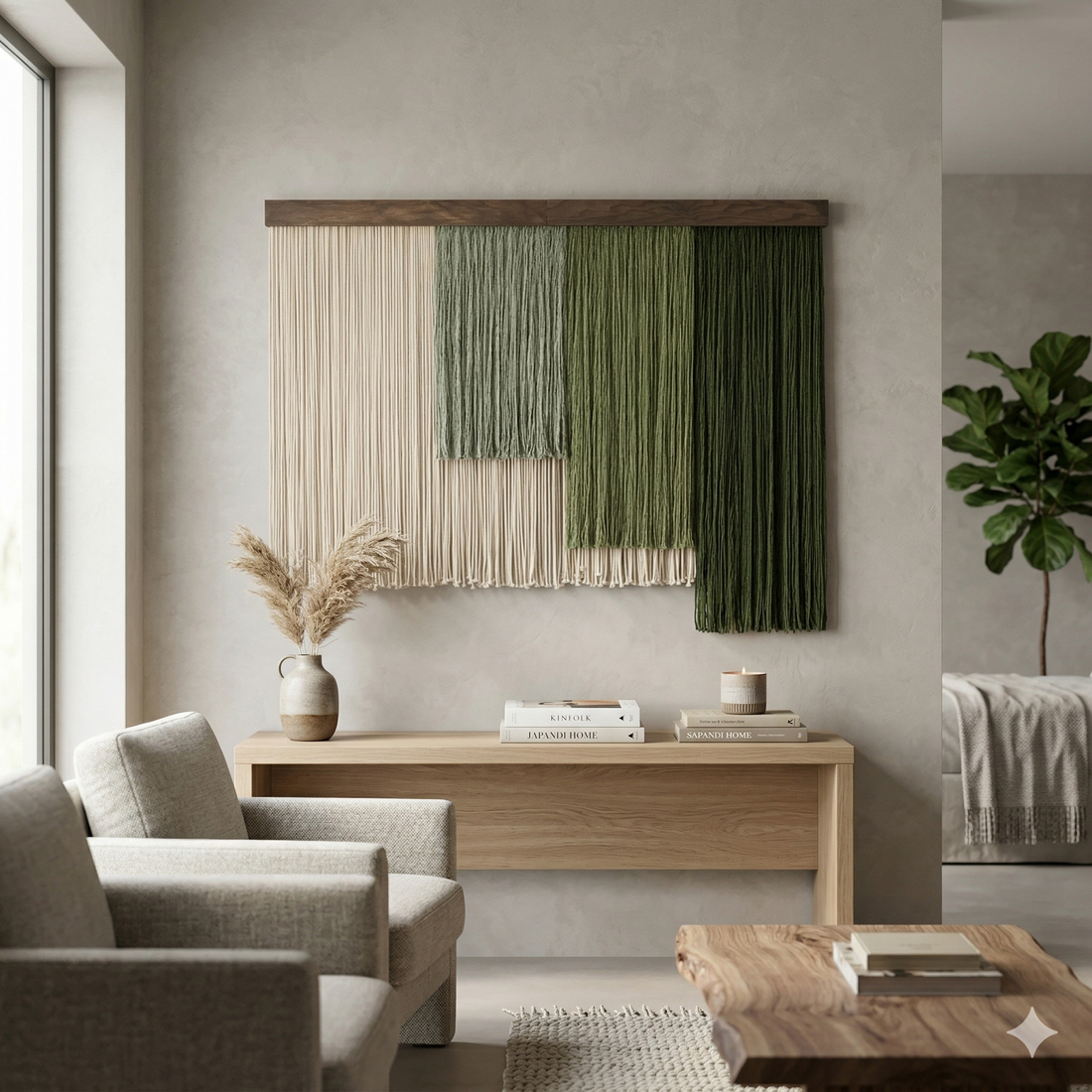 Shades of Zen Wall Hanging – Large Cotton Macrame Boho Decor V97