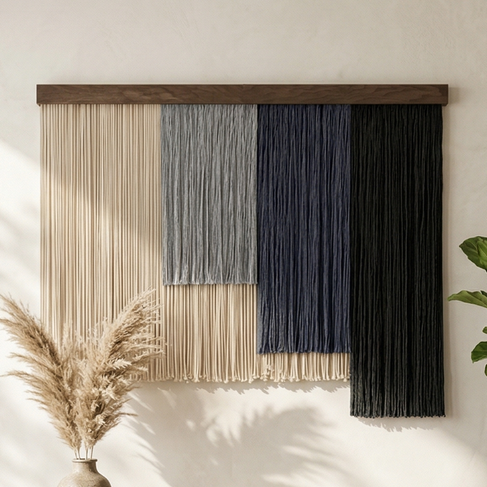 Shades of Zen Wall Hanging Macrame and Woven Wall Art V97