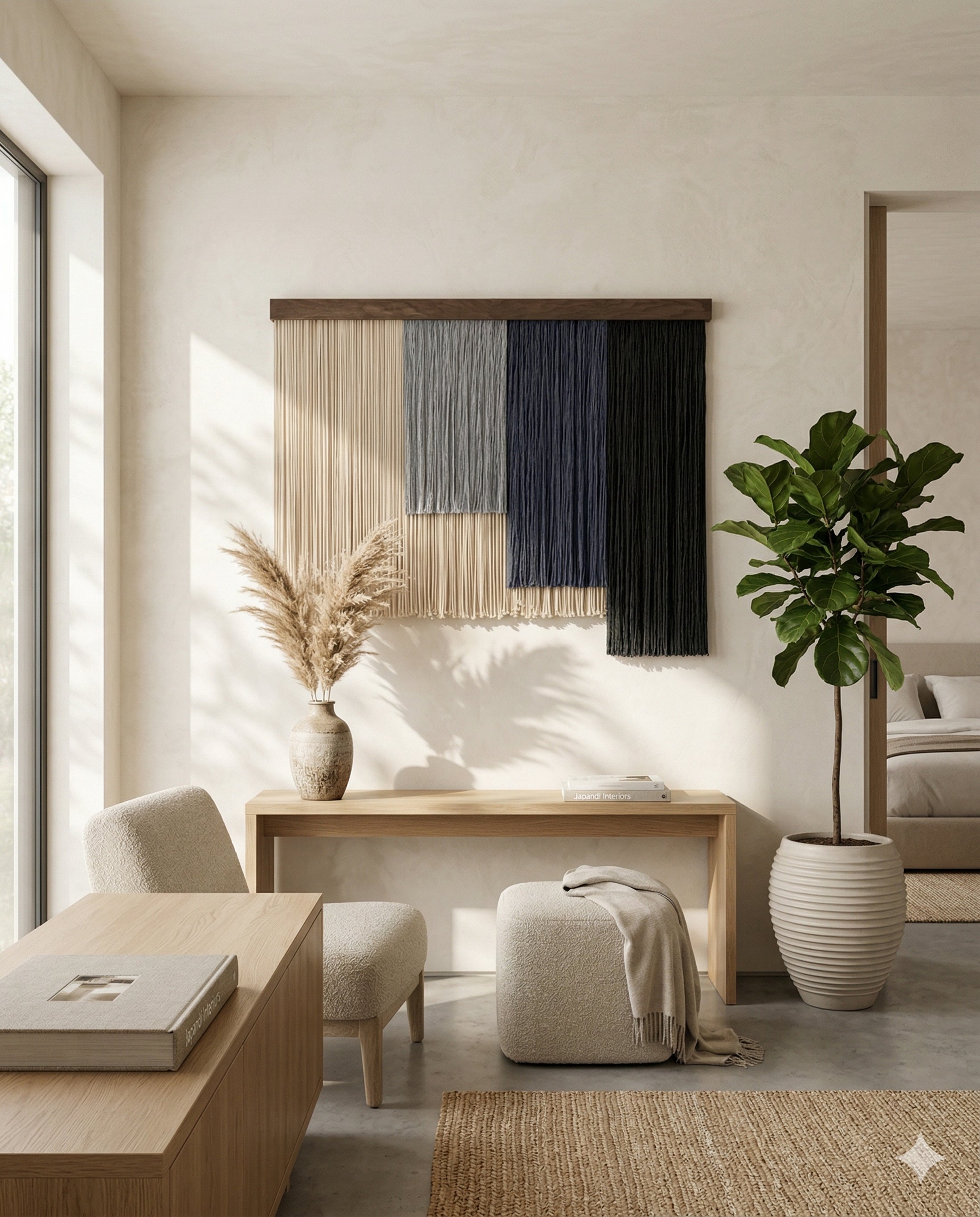 Shades of Zen Wall Hanging Macrame for Modern Wall Decor V97